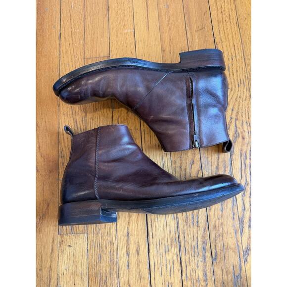 Wolverine 1000 Mile Boots Mens Size 10 Brown Leather Ankle Zip Booties Dress main image 7